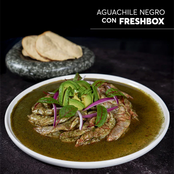 Aguachile Negro con Camarón