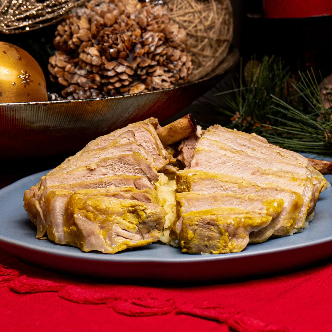 Rack Francés de Cerdo Duroc a la mostaza y miel