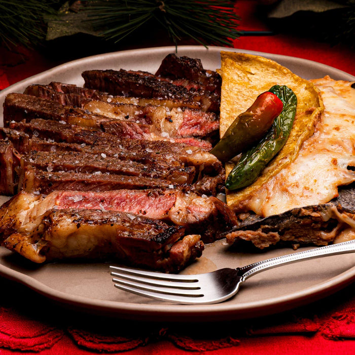 Ribeye norteño con empalmes