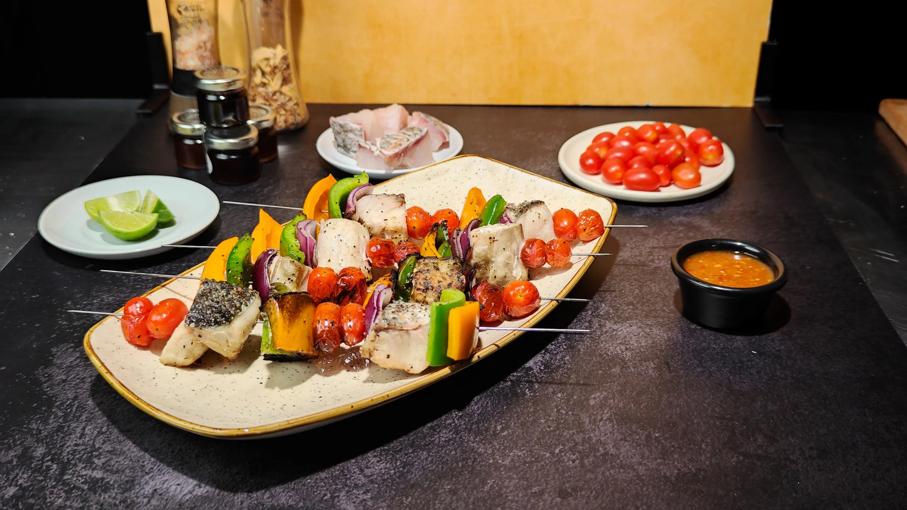 Brochetas de Róbalo