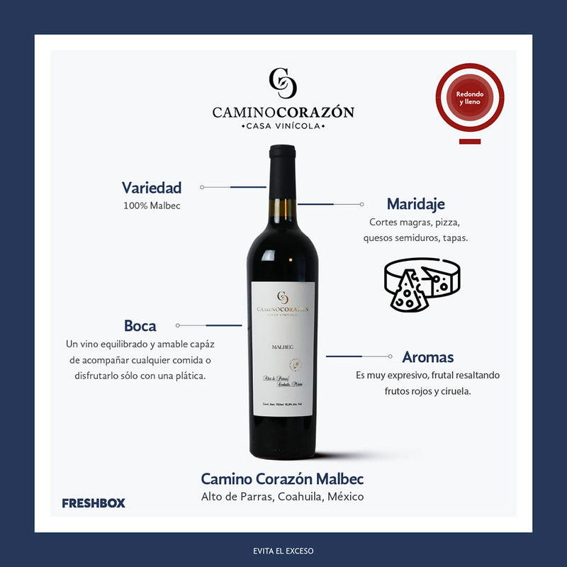 CAMINO CORAZÓN MALBEC 75 ML