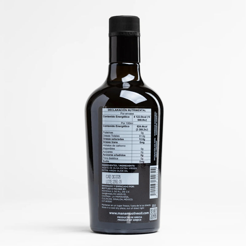 ACEITE DE OLIVA MANAMU EXTRA VIRGEN 500ML