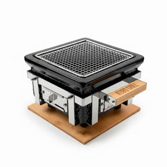 Asador Hibachi Cuadrado Mini Kuro Grill de cerámica - parrilla japonesa