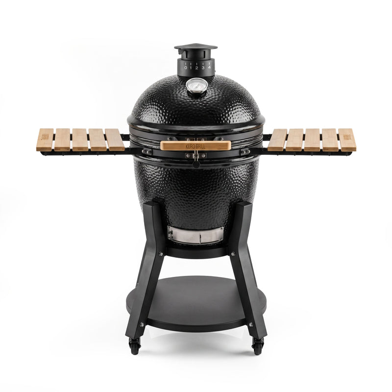 Asador Kamado 18 pulgadas Kuro Grill de cerámica con carrito