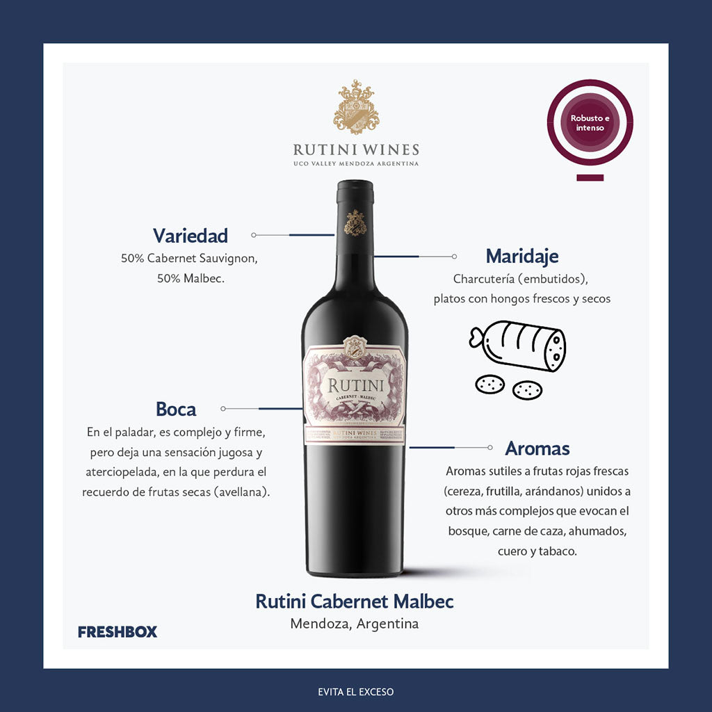 VT RUTINI CABERNET SAUVIGNON MALBEC 750 ml