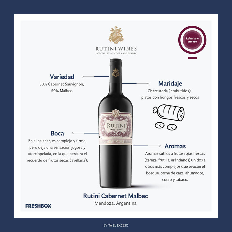 VT RUTINI CABERNET SAUVIGNON MALBEC 750 ml