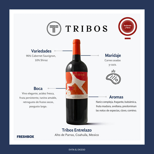 VINO TINTO TRIBOS ENTRELAZO 750 ml