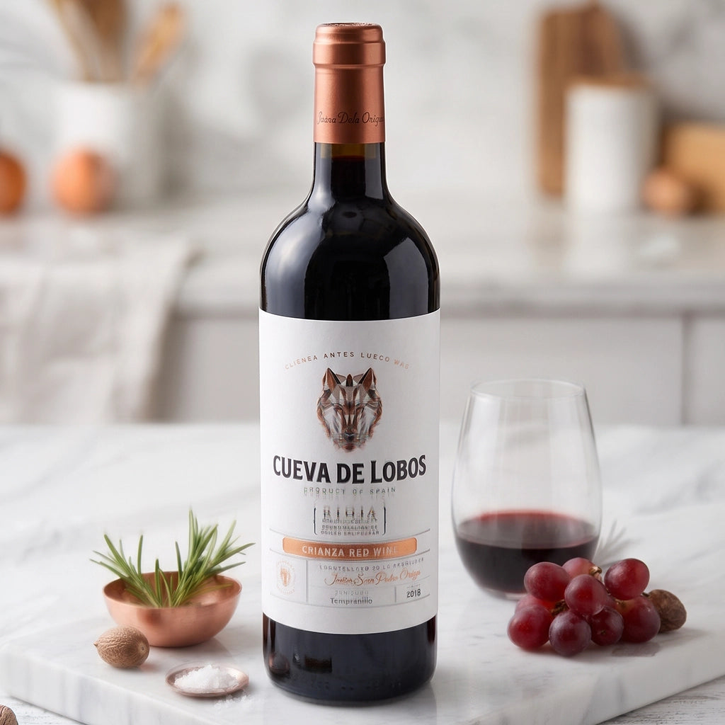 VINO TINTO CUEVA DE LOBOS CRIANZA 750 ml