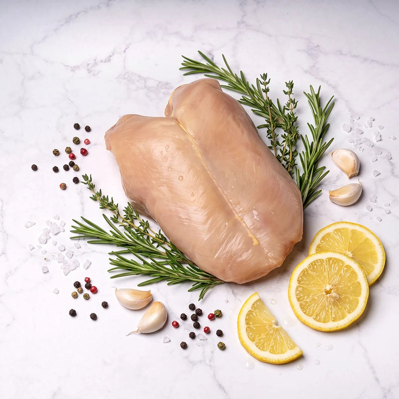 PECHUGA DE POLLO CON HUESO 100% ORGANICO 500 G