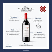 Vino tinto Pruno 750 ml Ribera del Duero Finca Villacreces botella premium Freshbox