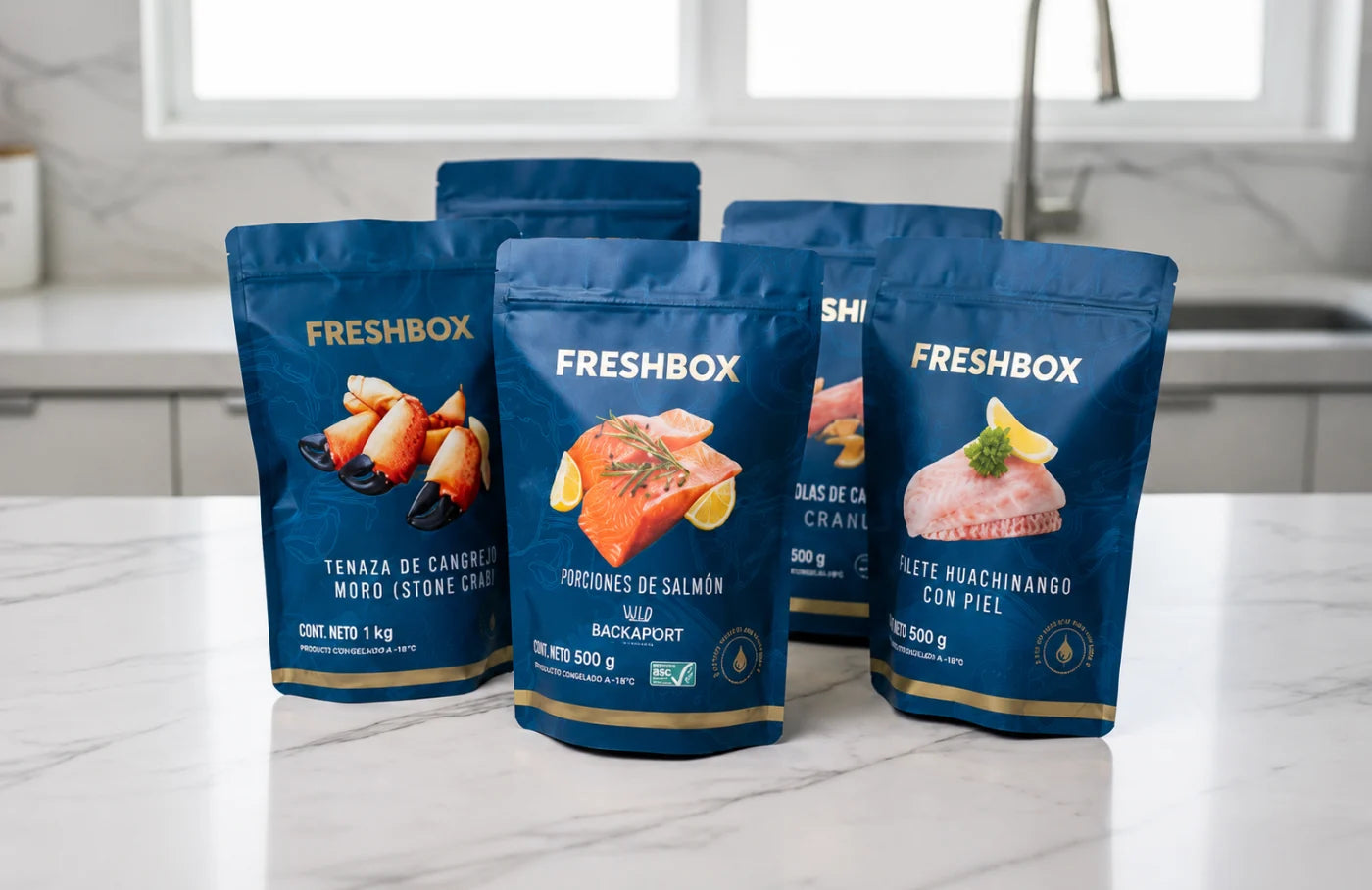 Bolsas Freshbox empacadas al vacío