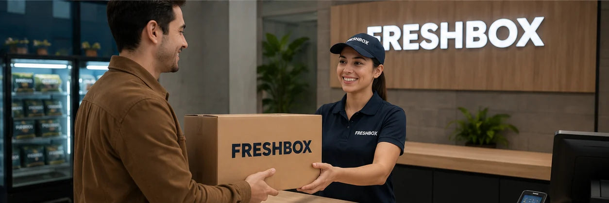 Entrega Freshbox en mostrador
