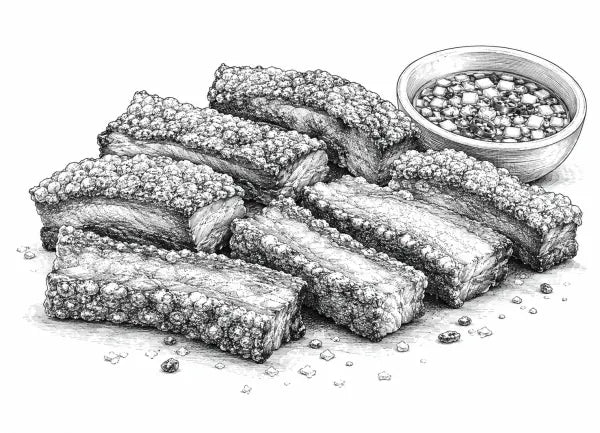 Ilustración del platillo Chicharrón Pork Belly